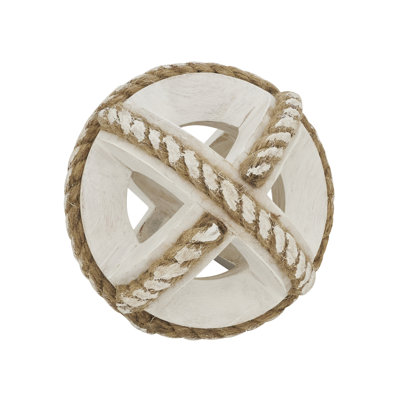 Natural Wooden Rope Decorative Orb