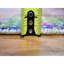 Tapis décoratif jaune noué à la main 5 pi x 6 pi 10 po one-of-a-kind