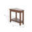 Yael Side End Table, 24 Inch Wedge Top With Open Shelf, Natural Brown-118123941
