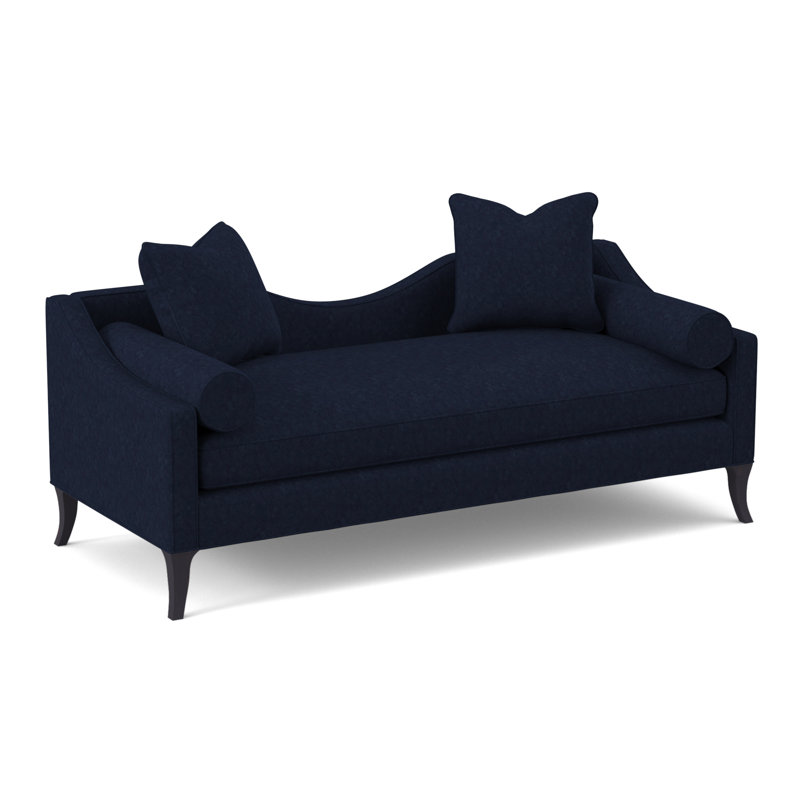 Chaise longue Audrey, Ébène rétro, Mélange de polyester ébène Margaret