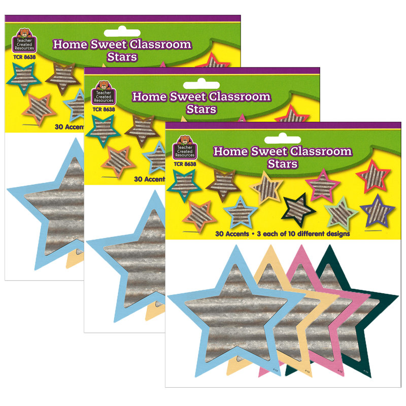 Un enseignant a créé des ressources Home Sweet Classroom Stars Accents