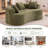Anwick Boneless 67" Curved Loveseat For Small Spaces, White Curved Couches For Living Room, Compression Sofa In A Box With 3 Pillows, Small Couch For Bedroom With Wide Armrest & Memory Foam, No Assembly Required-1182514155