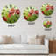 Red Blossoming Poppies III - Horloge murale traditionnelle-93602100