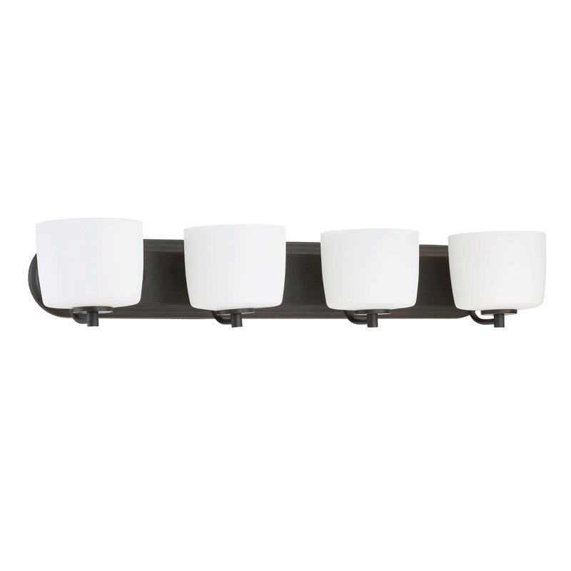 4 - Light Vanity Light, Aged Bronze Brushed