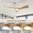 52" 3 - Blade LED Standard Ceiling Fan with Remote Control and Light Kit Included-723546622