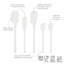 Flex-Core All Silicone Assorted Spatulas - set of 5 White