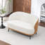 Causeuse en velours avec pieds noirs Stith-1879777125