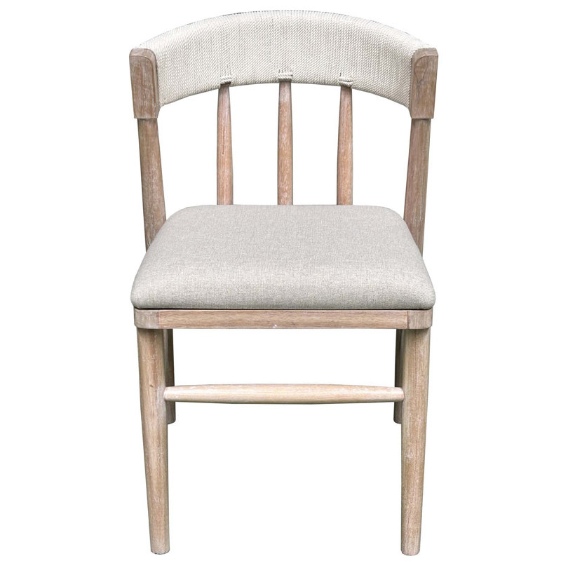 Alto Back Chair White Wash, Espresso Wood