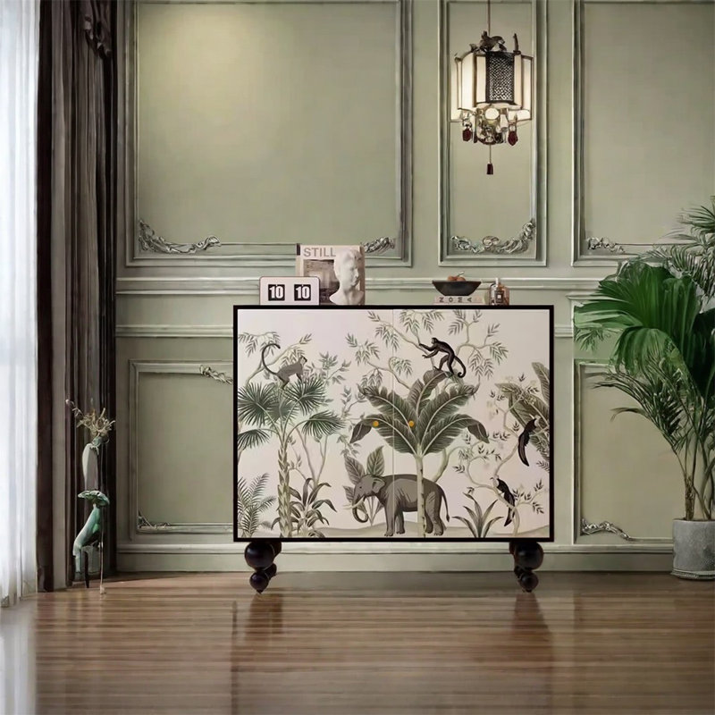 Armoire multi-rangement robuste avec plateau spacieux, Noir, noir, noir, noir