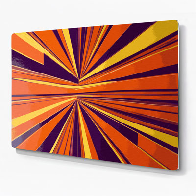 Hard Edge 58 Orange Metal Wall Art