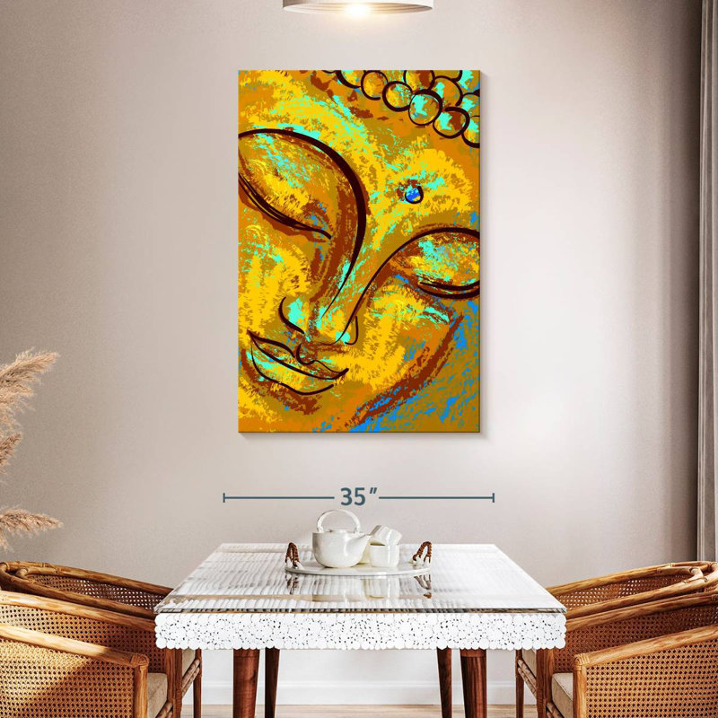 Leisha Abstract Buddha, 48" H x 32" W