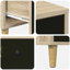  Bedside Cabinet Sonoma Oak Engineered Wood Nightstand Bedroom Furniture