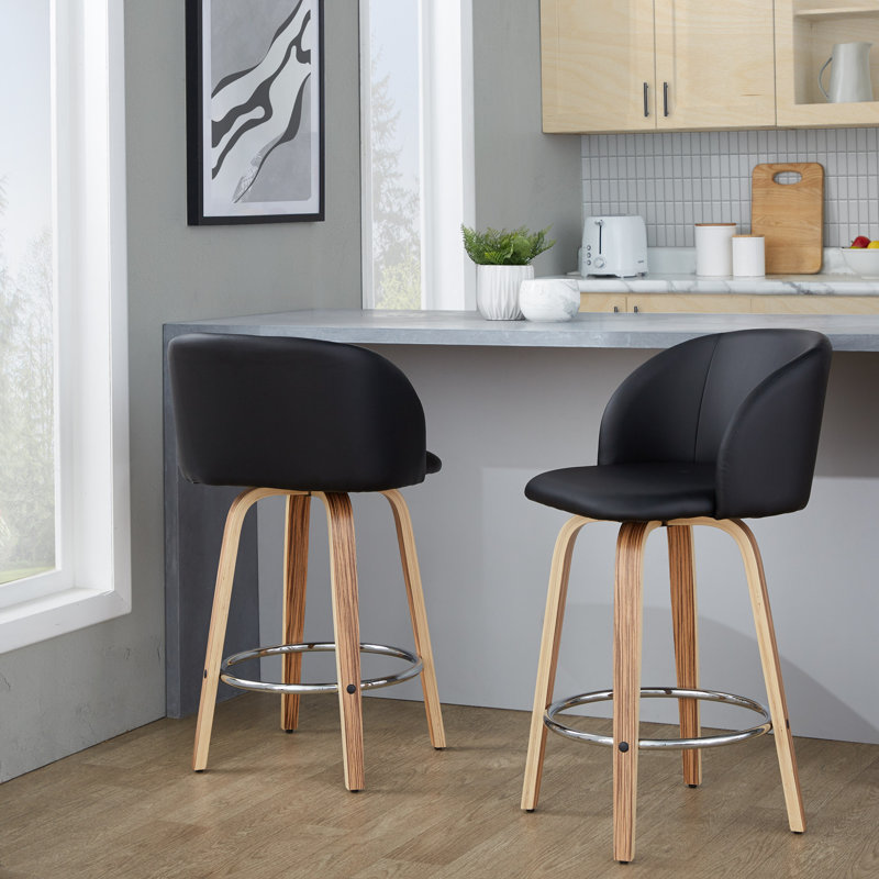 Contemporary Counter Stool, Naturel