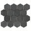 Hex 3" x 3" Basalt Honeycomb Mosaic Wall & Floor Tile