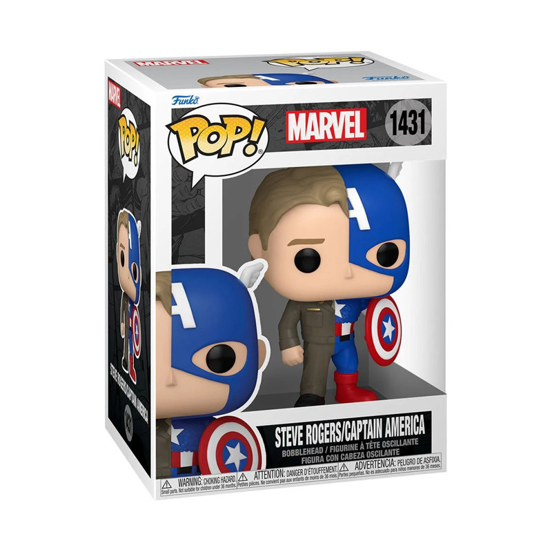 Funko Pop! Marvel Comics - Split Steve Rogers/Captain America #1431