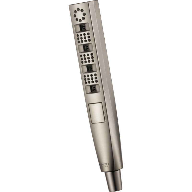 Universal Showering Components Multi Function Handheld Shower Head with H2okinetic Technology, Silver