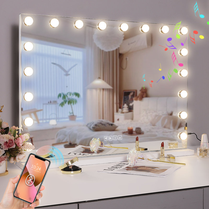 Rectangle Bluetooth LED Metal Mirror