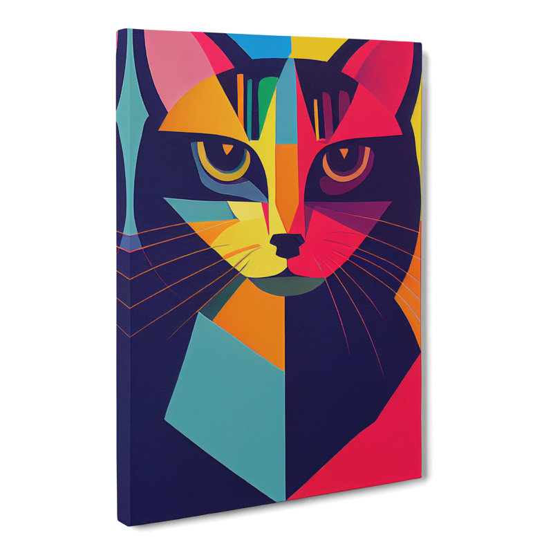 Abstract Cat Vol.2 - Wrapped Canvas, 76cm H x 50cm W x 3cm D