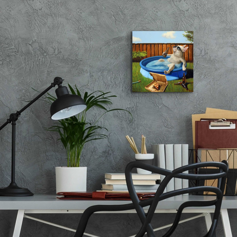 «When Humain Is Away» par Lucia Heffernan, art mural en verre acrylique, H 12 po x l 12 po x P 0,13 po