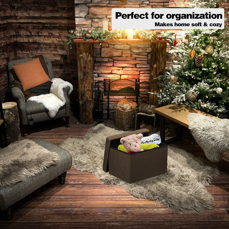 Latunja Upholstered Ottoman
