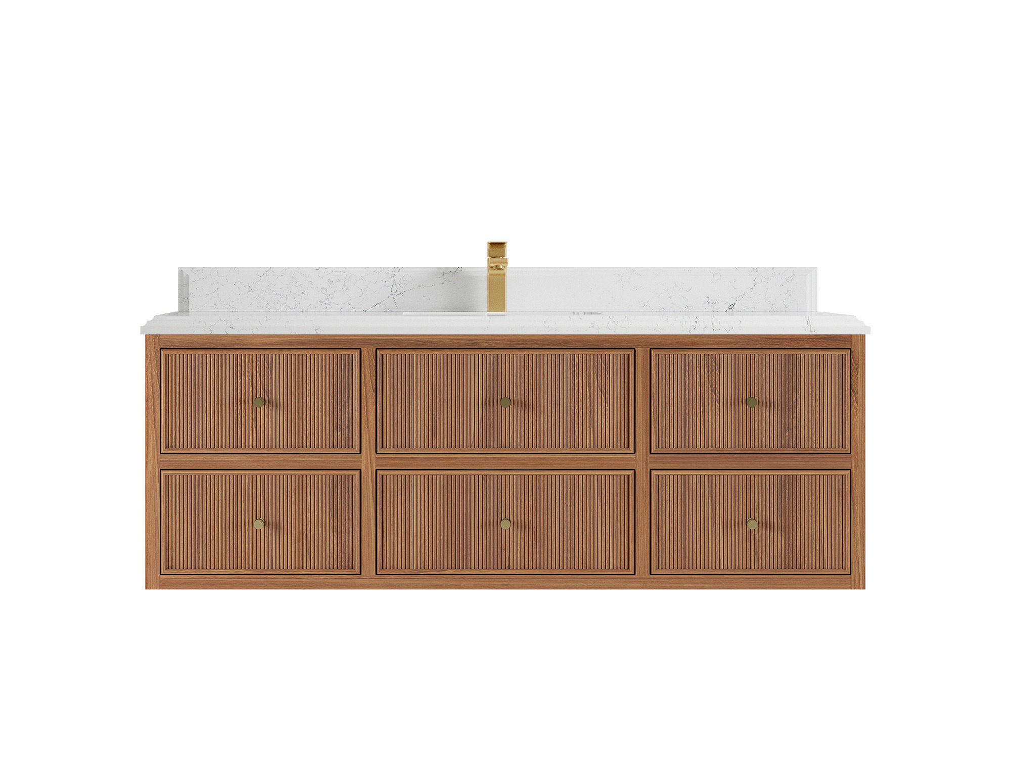 Willow Collections 60'' Single Bathroom Vanity with Quartz Top | Wayfair