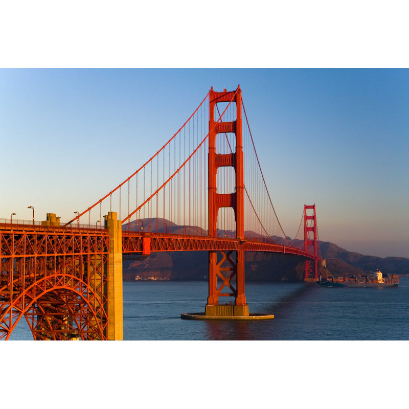 Golden Gate Bridge - Photographie sur toile tendue, H 8 po x l 12 po