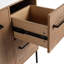 Meuble-lavabo sur pied 36 po avec lavabo en résine blanche et porte d'armoire à fermeture douce et 2 tiroirs ((KD-PACKING)