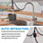 Dual Function Pull Down Sprayer Single Handle Kitchen Faucet with Touchless Sensor-102176577