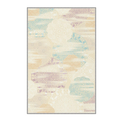 Premium 3D Printed Carpet, 4.6 x 7.2 Feet, 1% Polyester, .3 Inches Pile Height | Antibacterial, Non-Slip Underside, Machine Washable | Perfect for Living Room, Bedroom, and Kids' Play Areas, Durable & Stylish