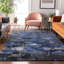 Tapis bleu Cerrito lavable à la machine de qualité supérieure-105698242