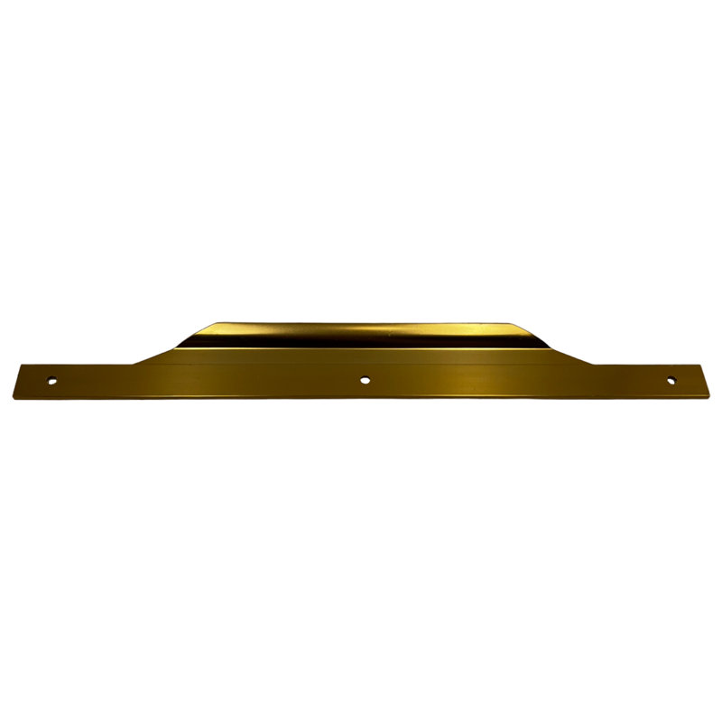 Set of 3 Modern Thin Metal Pull Handles, Gold