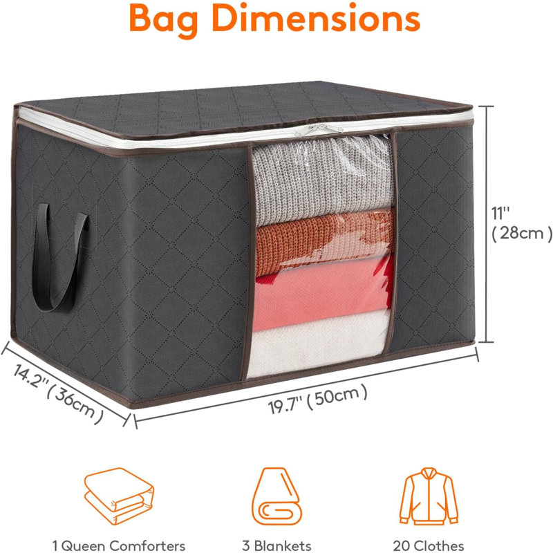 Brayden Studio Storage Bag, 36cm H x 60cm W x 44cm D