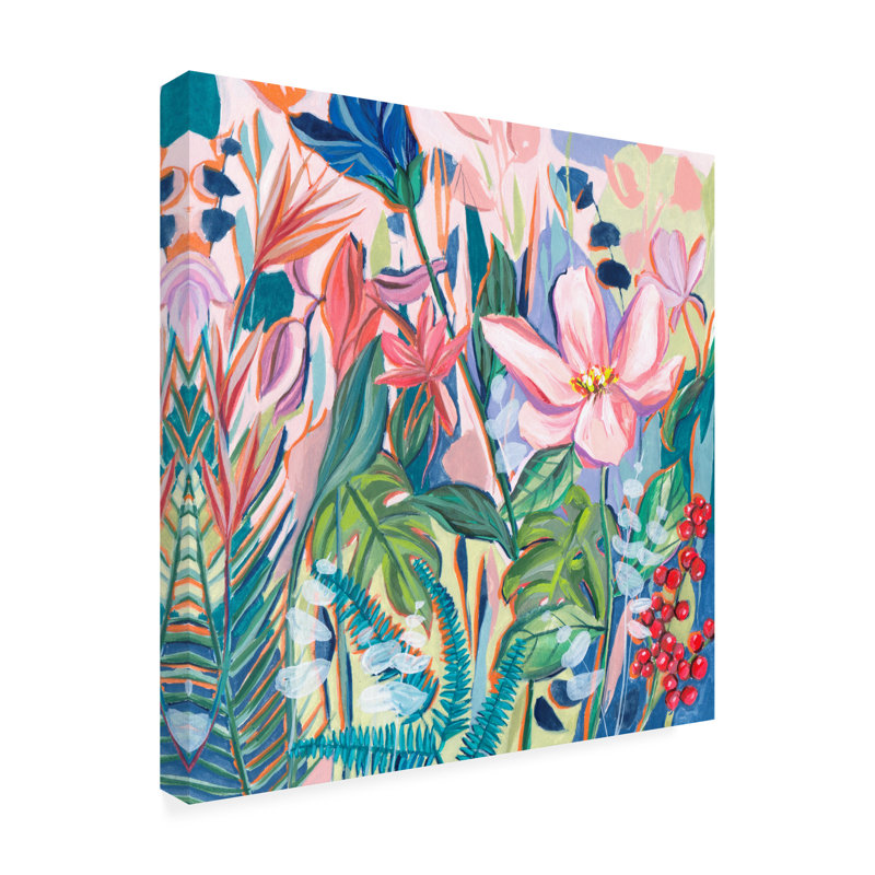 Tropical Fest II sur toile, H 24 po x l 24 po x P 2 po