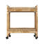 Provence Rattan Bar Cart - Whitewash/Light Brown