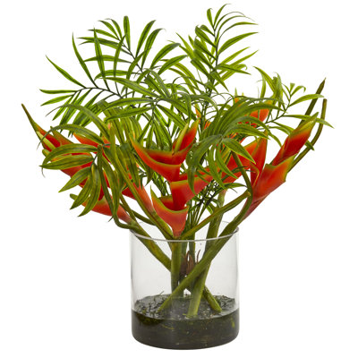 Plante de palmier artificielle 9" dans un vase décoratif