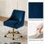 Chaise de travail Westlyn avec velours et double roue-138808448-265780396