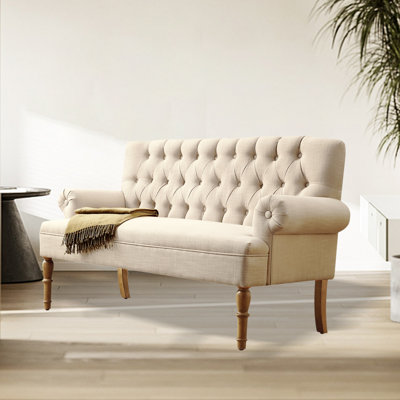 Loveseat Sofas for Living Room in a Box Sofa Para Sala , Linen