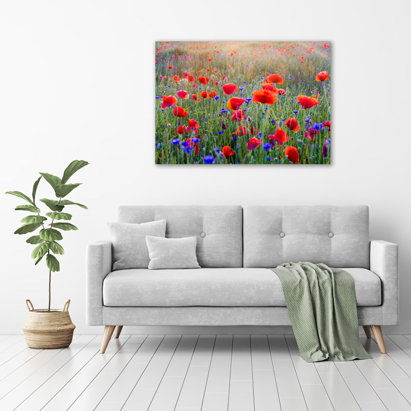Field Flowers - Wrapped Canvas Print