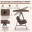 2 Person Porch Swing with Canopy-176511658