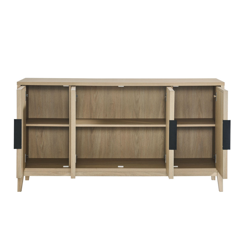 Sinya 4-Door Sideboard In Light Oak