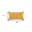Coussin décoratif botanique 14 "x 26" jaune avec broderie-980979063