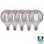 8W E27 G95 Smoked LED Light Bulb 4000K (Set Of 5)