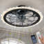 Ventilateur de plafond à DEL moderne avec télécommande et contrôle d'application, luminaire encastré à intensité variable-551071697-570212779