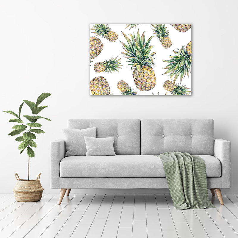 Pineapples - No Frame Print on Glass