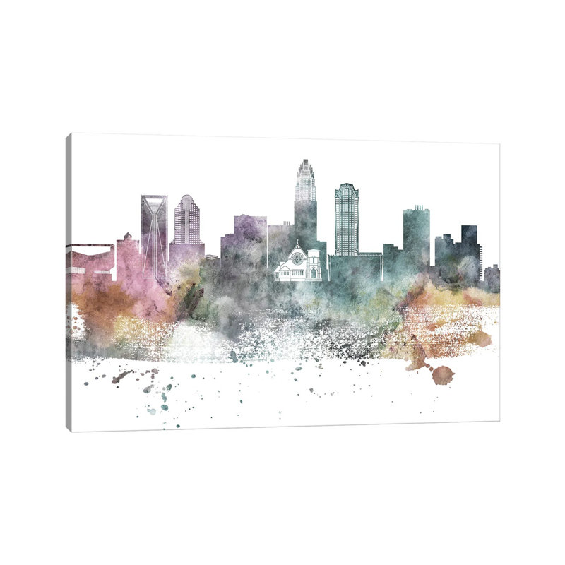 Charlotte, horizon pastel, H 12 po x l 18 po x 1,5 po