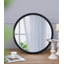 Miroir mural 20 "x 20" avec cadre en bois et finition noire