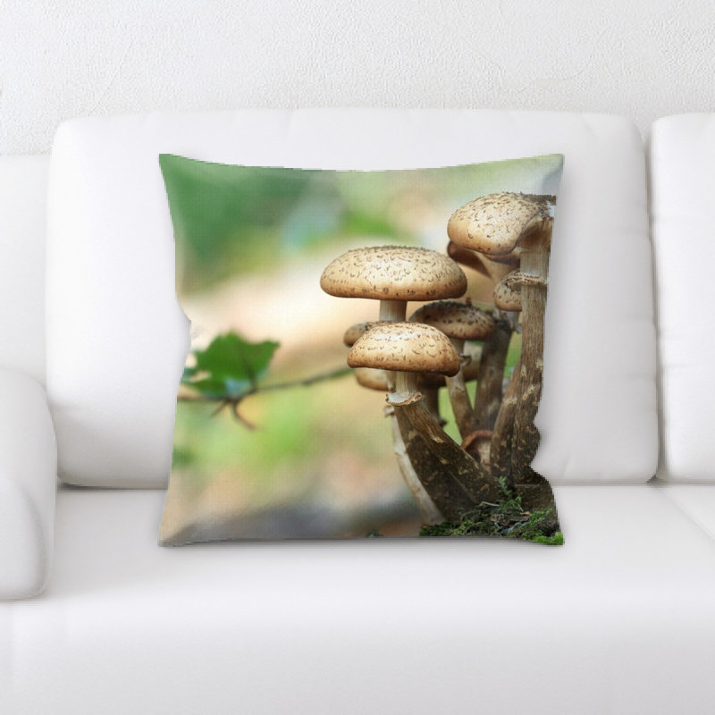 Coussin décoratif champignons