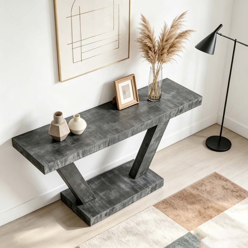 Console 60 pouces, Noir antique
