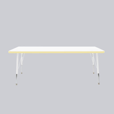 Rectangle Thermofused Activity Table with Adjustable Standard Swivel Glide Legs
