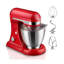 Mélangeur électrique vertical, capacité de 4,8 pintes, 12 réglages de vitesse, tête inclinable, convient aux cuisines domestiques, équipé d'un batteur à œufs, palette de mélange, bol à mélanger, couleur rouge sauvage-122104230